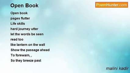 malini kadir - Open Book
