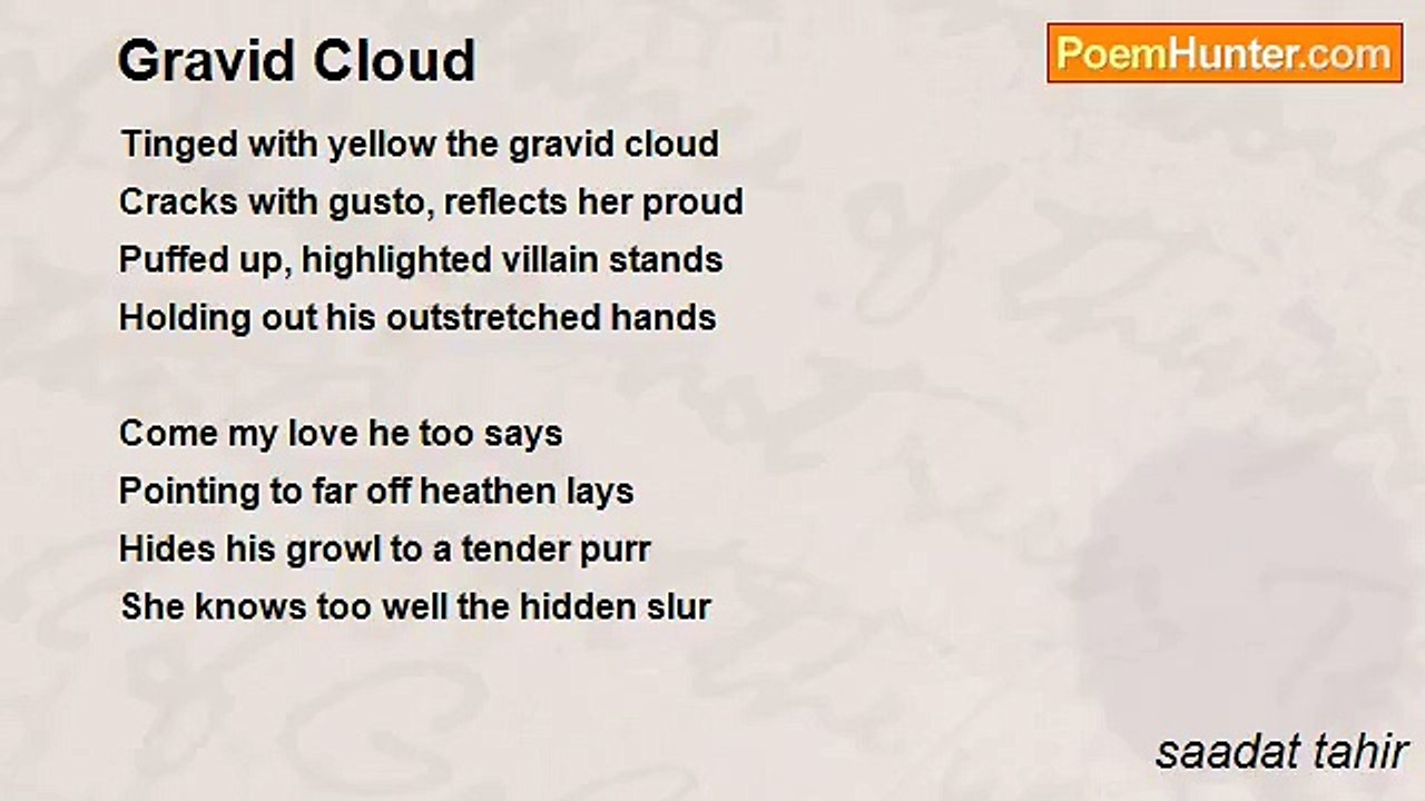 saadat tahir - Gravid Cloud