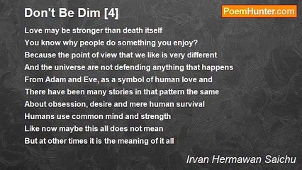 Irvan Hermawan Saichu - Don't Be Dim [4]