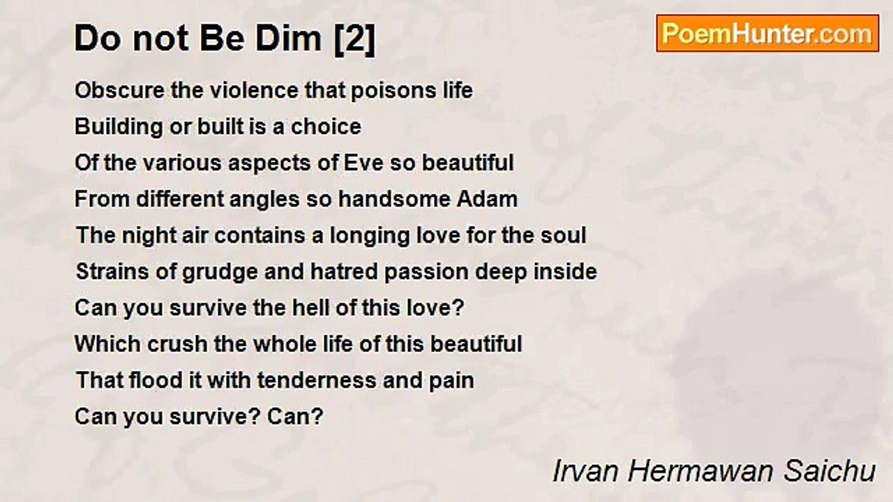 Irvan Hermawan Saichu - Do not Be Dim [2]