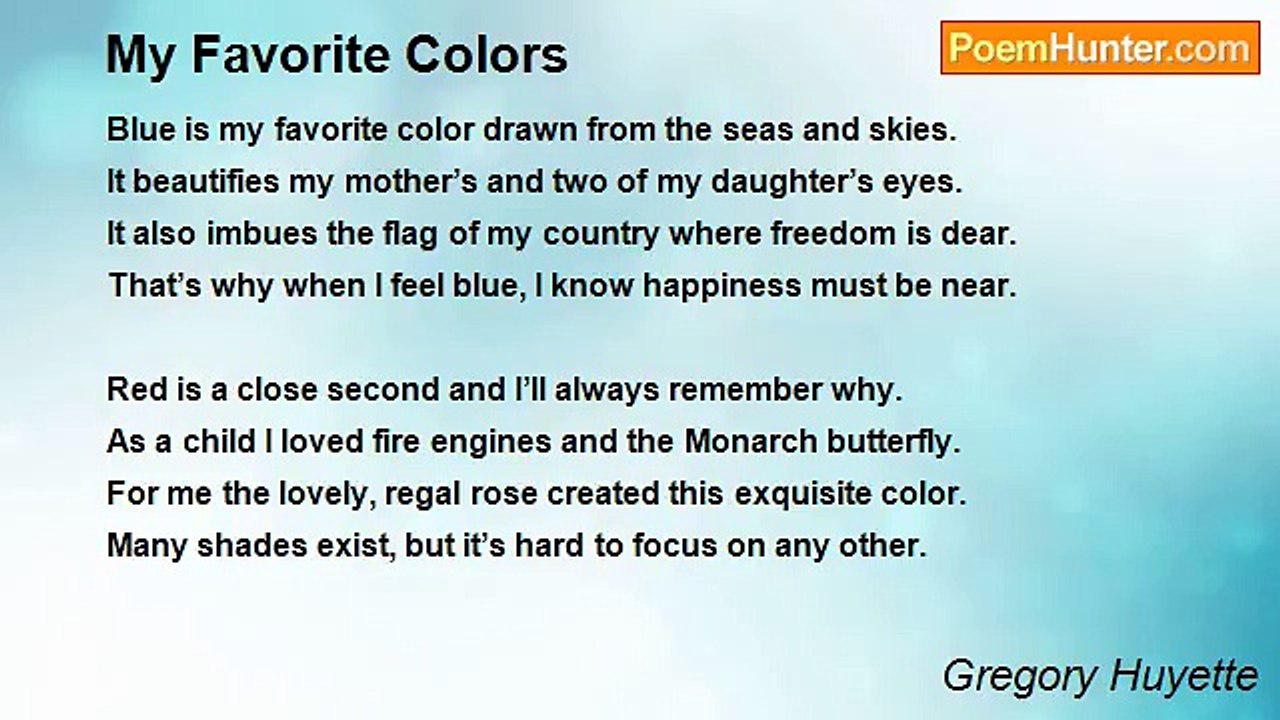 Gregory Huyette - My Favorite Colors