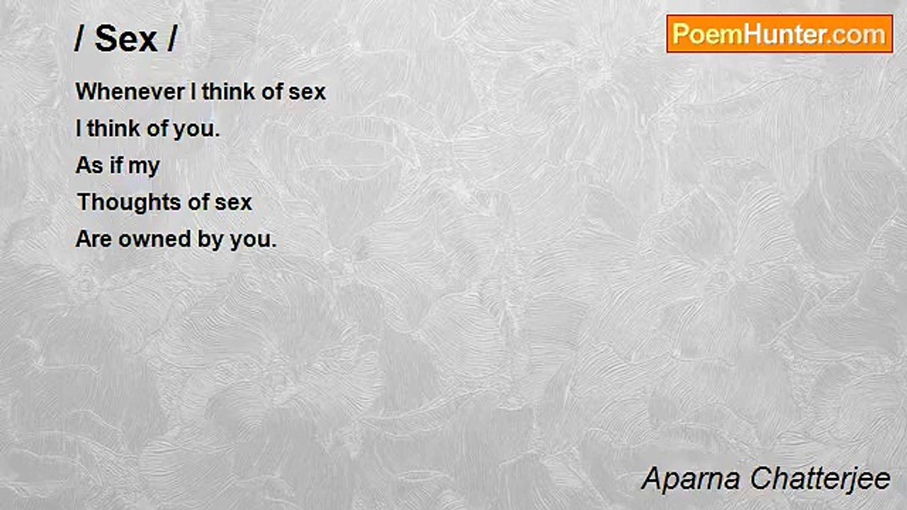 Aparna Chatterjee - / Sex /