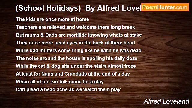 Alfred Loveland - (School Holidays) By Alfred Loveland