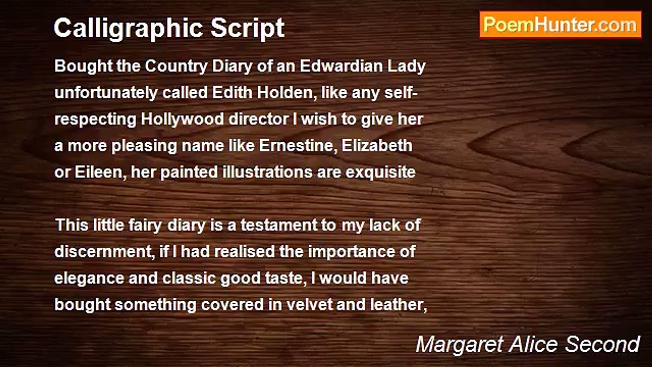 Margaret Alice Second - Calligraphic Script