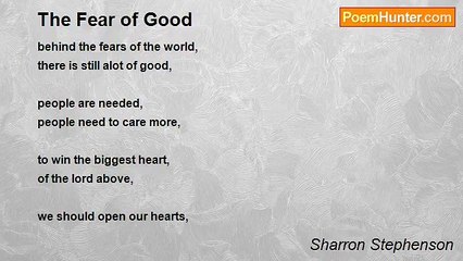 Sharron Stephenson - The Fear of Good