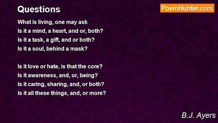 B.J. Ayers - Questions