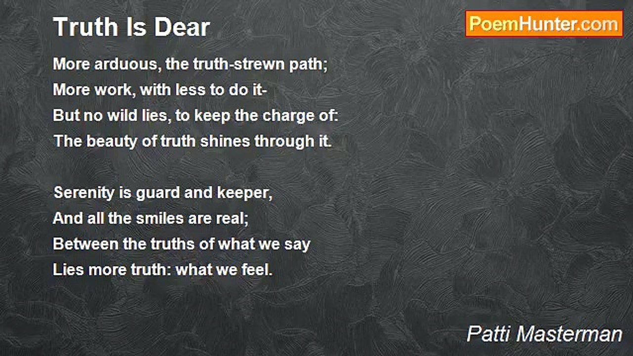 Patti Masterman - Truth Is Dear