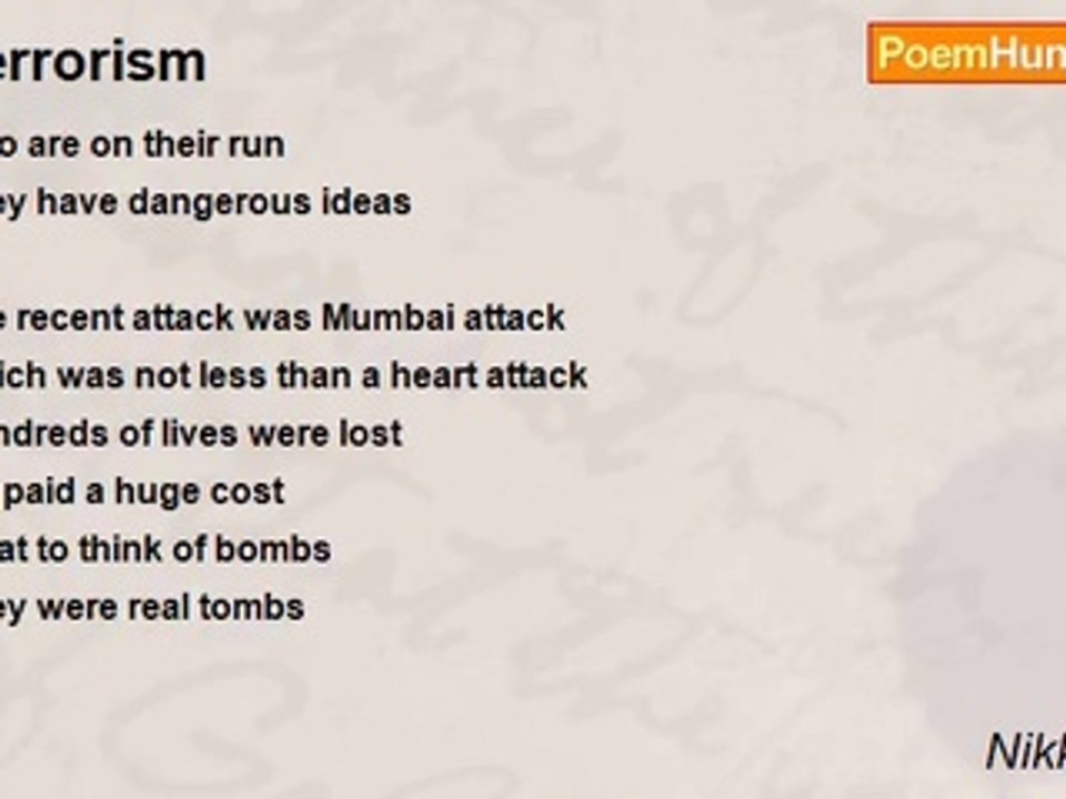 Nikky Bhatt - Terrorism
