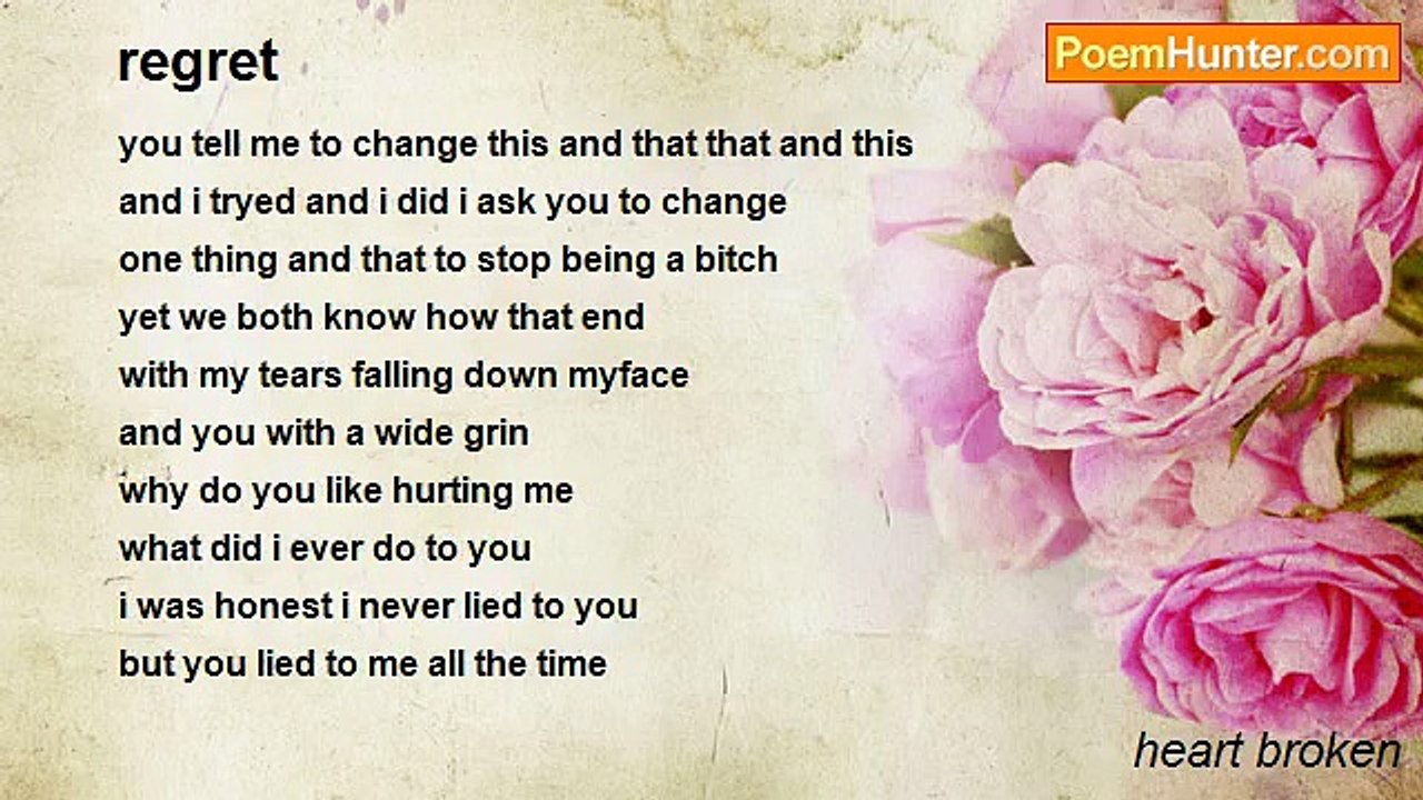 heart broken - regret