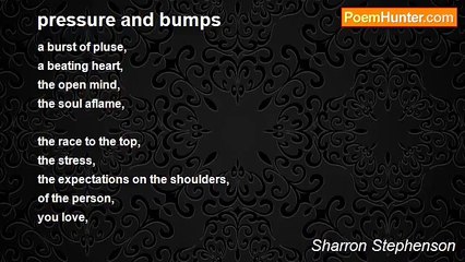 Sharron Stephenson - pressure and bumps