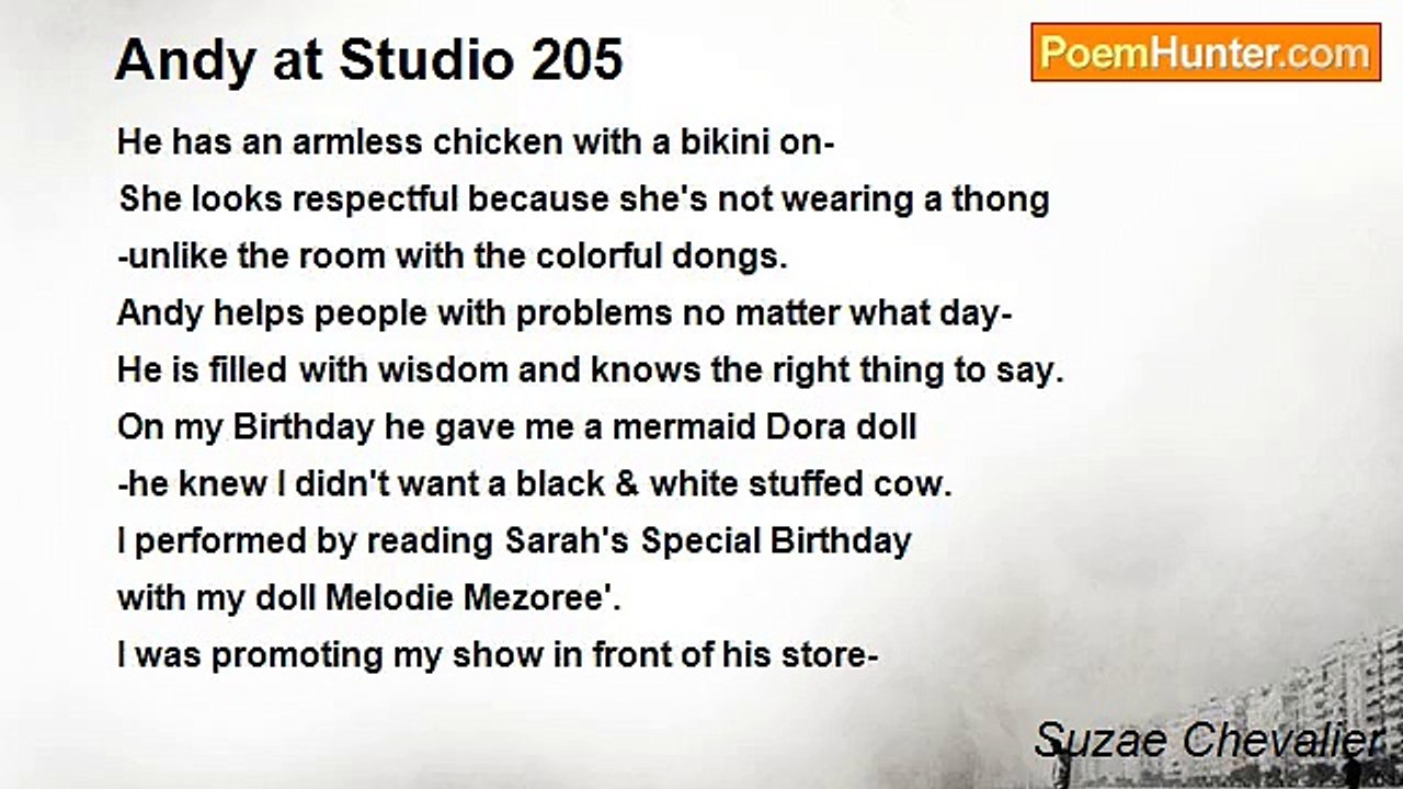 Suzae Chevalier - Andy at Studio 205