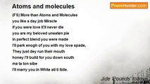 Jide 'Pounds' Ibitoye - Atoms and molecules
