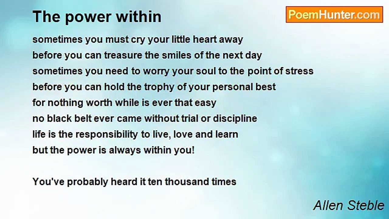 Allen Steble - The power within