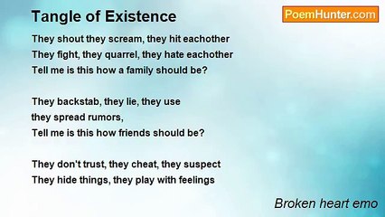 Broken heart emo - Tangle of Existence