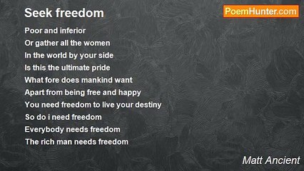 Matt Ancient - Seek freedom