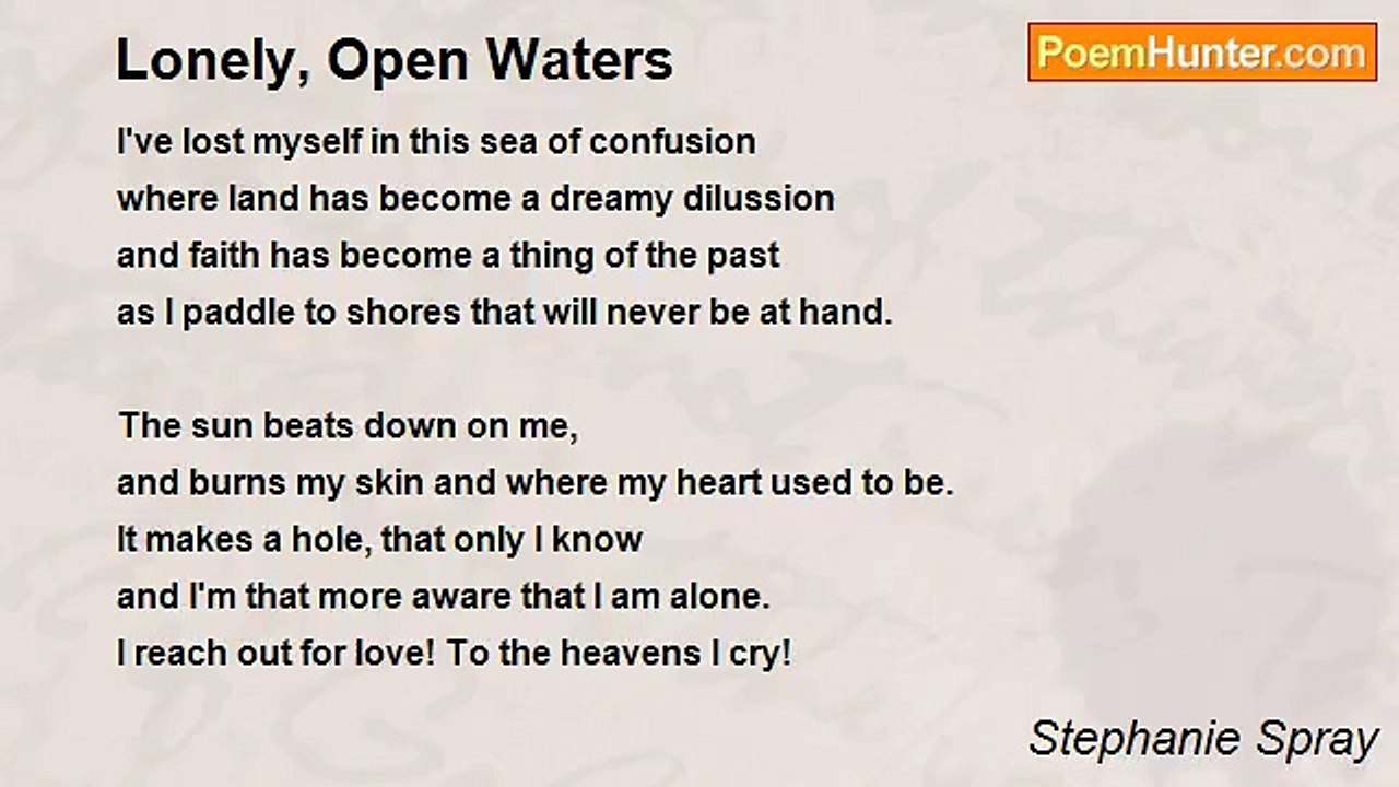 Stephanie Spray - Lonely, Open Waters
