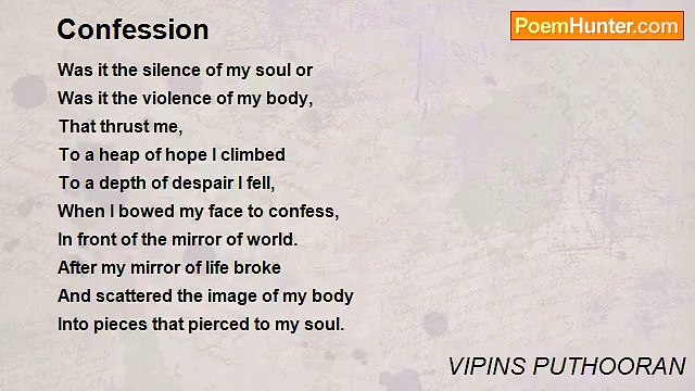 VIPINS PUTHOORAN - Confession