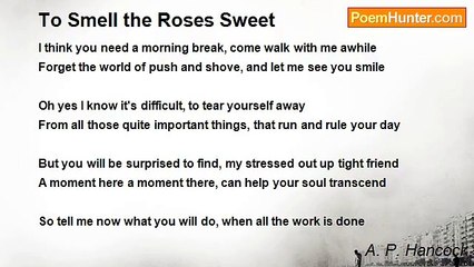 A. P. Hancock - To Smell the Roses Sweet