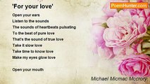 Michael Micmac Mccrory - 'For your love'
