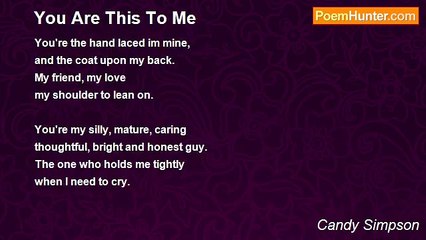Candy Simpson - You Are This To Me