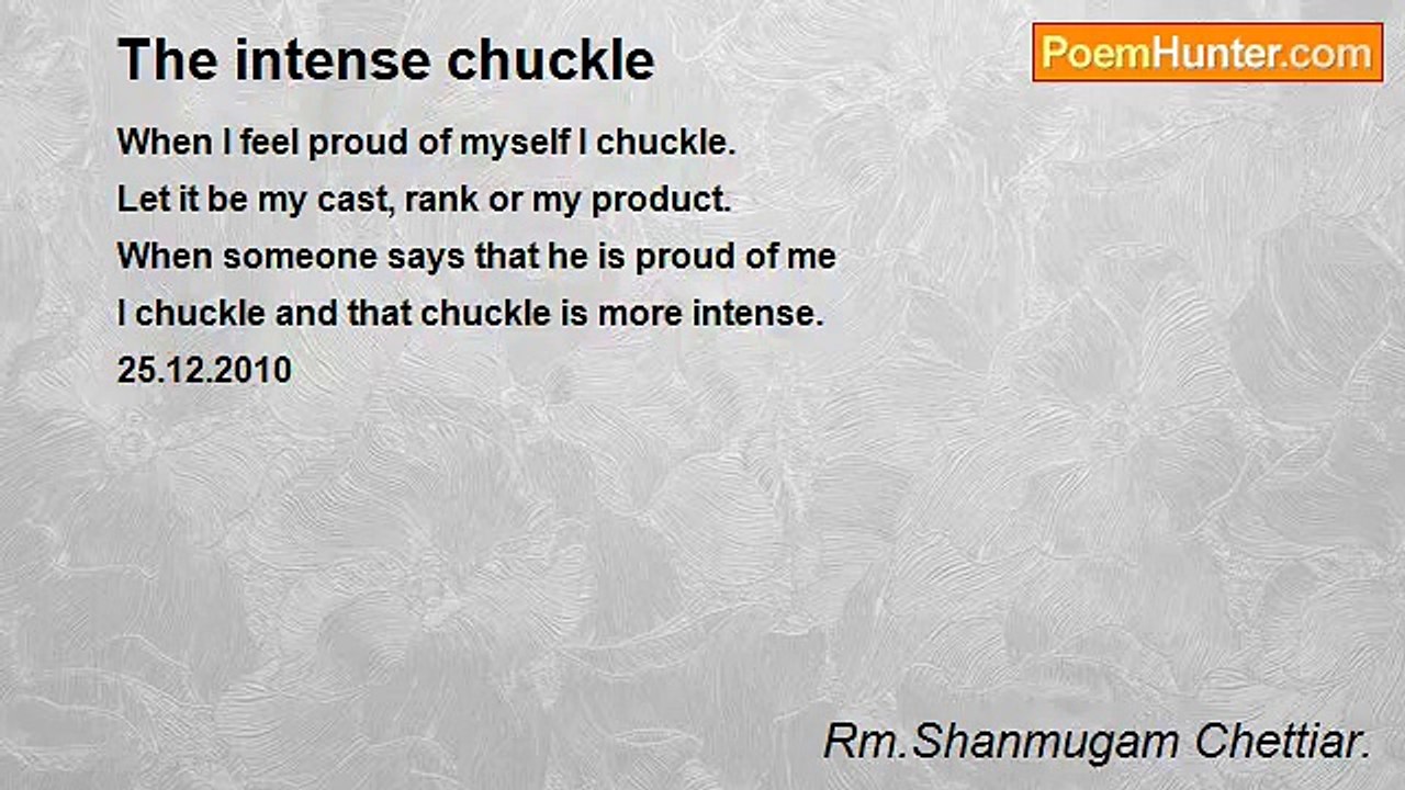 Rm.Shanmugam Chettiar. - The intense chuckle