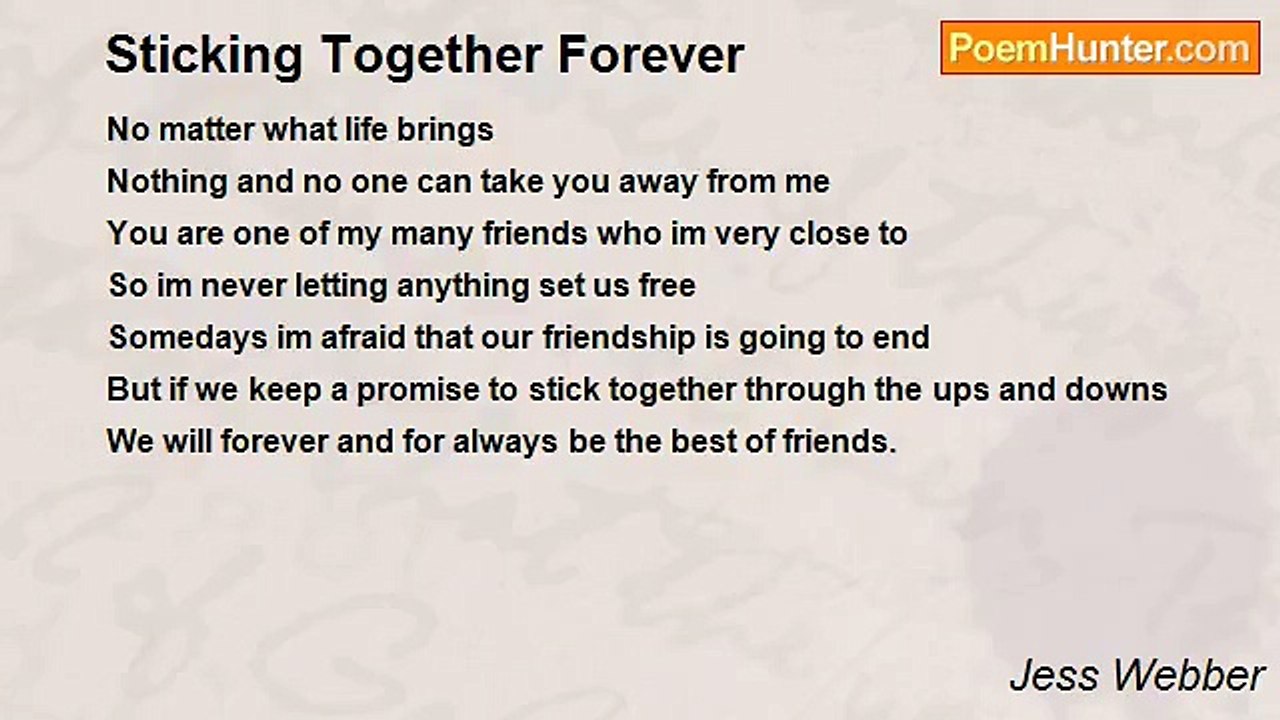 Jess Webber - Sticking Together Forever
