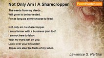 Lawrence S. Pertillar - Not Only Am I A Sharecropper