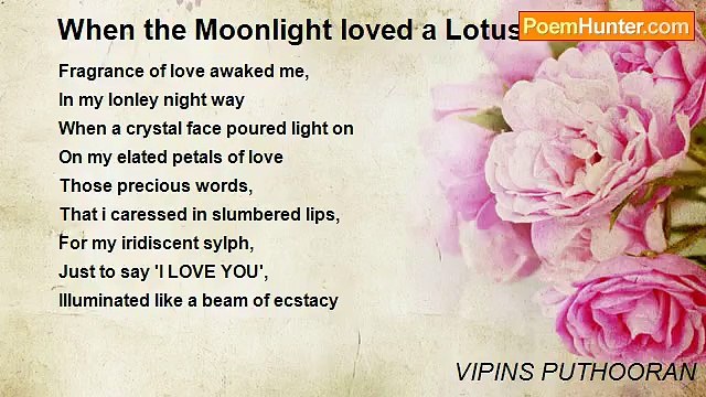 VIPINS PUTHOORAN - When the Moonlight loved a Lotus