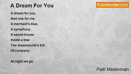 Patti Masterman - A Dream For You