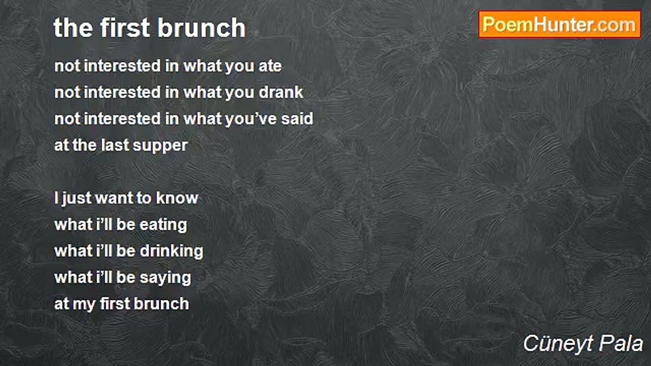 Cüneyt Pala - the first brunch
