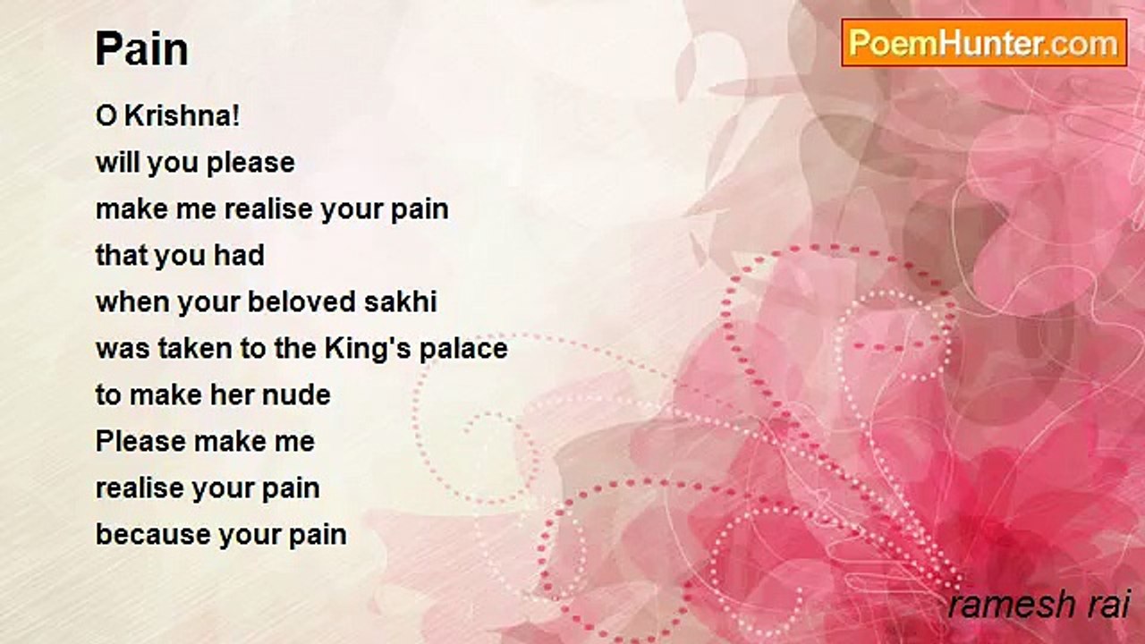 ramesh rai - Pain