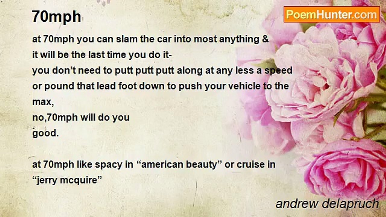 andrew delapruch - 70mph