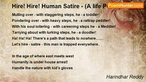 Harindhar Reddy - Hire! Hire! Human Satire - (A life Poem)