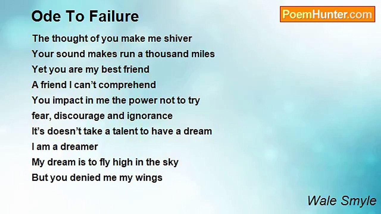 Wale Smyle - Ode To Failure