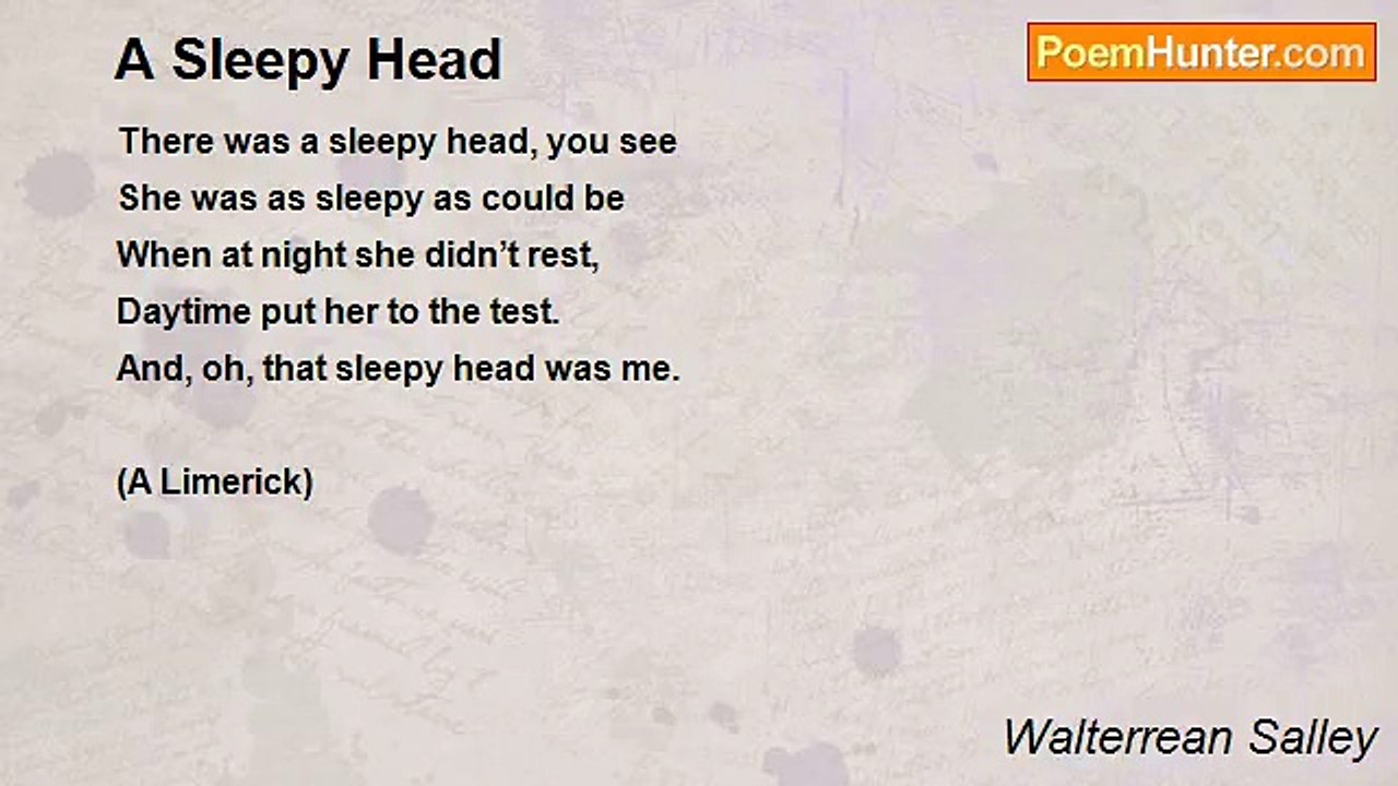 Walterrean Salley - A Sleepy Head
