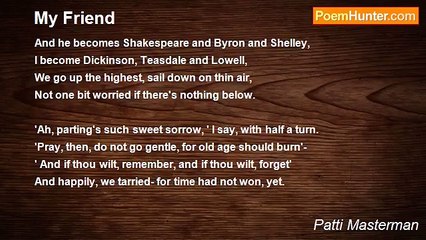 Patti Masterman - My Friend