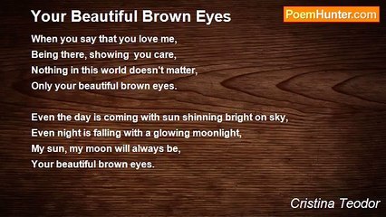 Cristina Teodor - Your Beautiful Brown Eyes