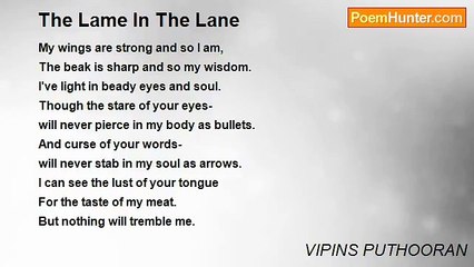 VIPINS PUTHOORAN - The Lame In The Lane