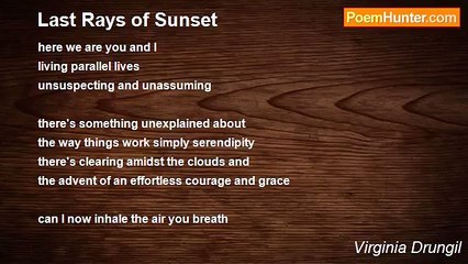 Virginia Drungil - Last Rays of Sunset