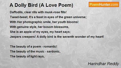 Harindhar Reddy - A Dolly Bird (A Love Poem)