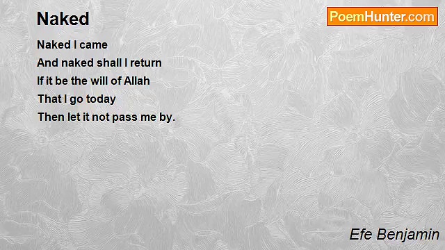 Efe Benjamin - Naked
