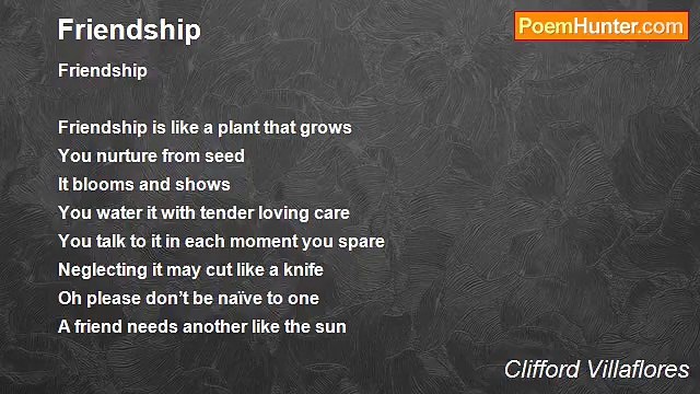 Clifford Villaflores - Friendship