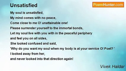Vivek Haldar - Unsatisfied