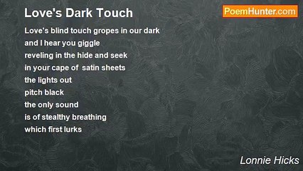 Lonnie Hicks - Love's Dark Touch
