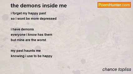 chance topliss - the demons inside me