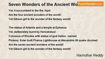 Harindhar Reddy - Seven Wonders of the Ancient World!