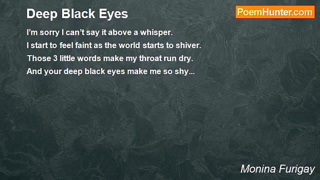 Monina Furigay - Deep Black Eyes