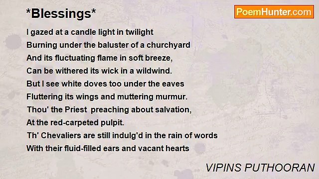VIPINS PUTHOORAN - *Blessings*