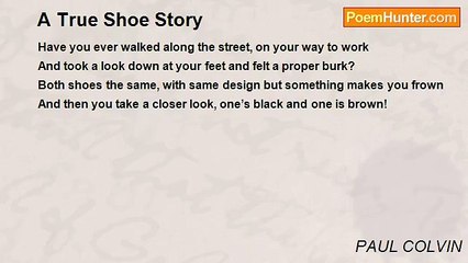 PAUL COLVIN - A True Shoe Story