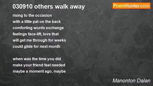 Manonton Dalan - 030910 others walk away